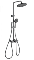 Душевая система с термостатом WONZON & WOGHAND MUSE Selesta, Темный графит (WW-B4113-BGG)