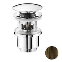 Nicolazzi Complementi Сливной донный клапан 1”1/4 “clic-clac, с переливом,  цвет: тёмная бронза