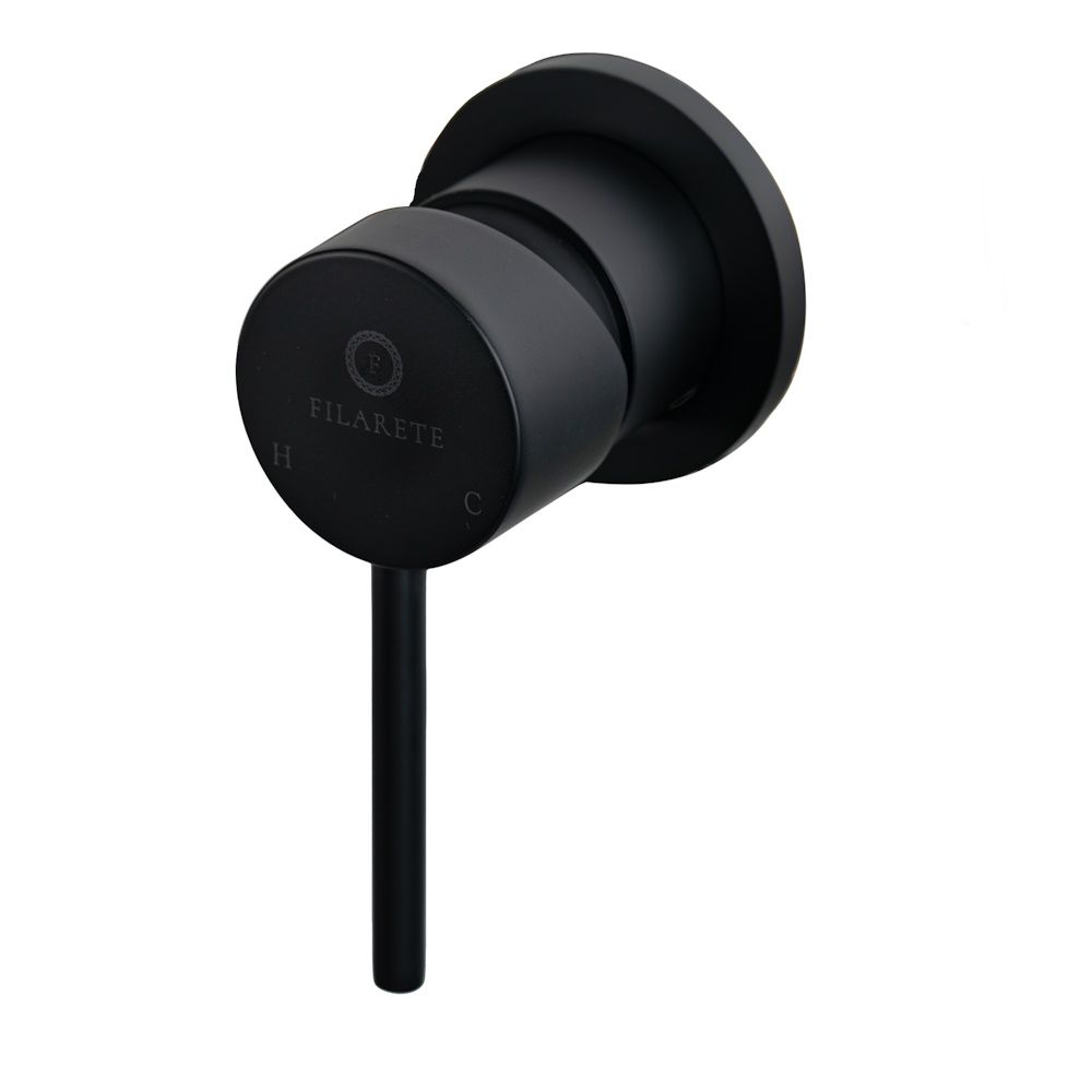 Смеситель для раковины встраиваемый FILARETE Roun FL4020BL, черный