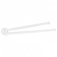 Colombo Plus Полотенцедержатель 34.5см., двойной, цвет: белый матовый Colombo Plus Полотенцедержатель 34.5см., двойной, цвет: белый матовый