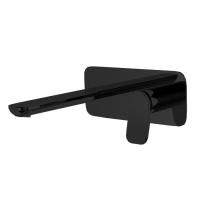 Fima Carlo Frattini Flo Cмеситель для раковины, встраиваемый, излив: 15см., цвет: чёрный матовый