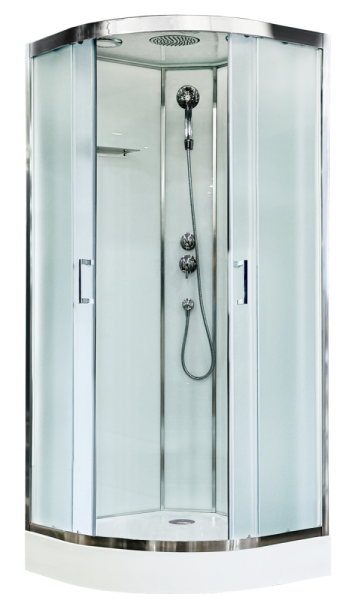 Душевая кабина Royal Bath FATO RB 90HK-M-CH (рифленое)