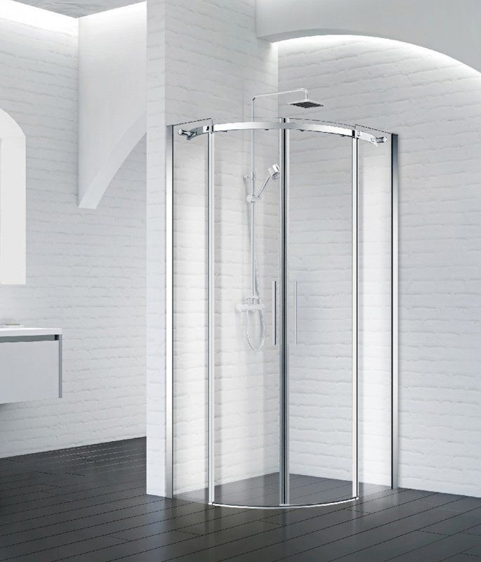 Душевой уголок BelBagno ACQUA-R-2-100-C-NERO