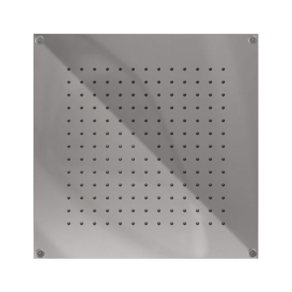 Graffio Kings, квадратная потолочная душевая головка 35х35 см, 1 режим: дождь, цвет хром