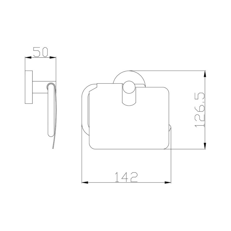 Держатель для туалетной бумаги Rav Slezak COLORADO COA0400ZK, золото брашированное, артикул COA0400ZK