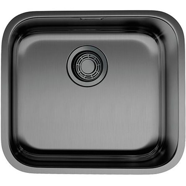 Мойка, OMOIKIRI, Omi, ширина, мм-490, глубина, мм-440, высота, мм-180, тип установки-встраиваемый, отверстия для смесителя-отсутствуют, с переливом, сифон и донный клапан в комплекте, материал-нержавеющая сталь, крепления в комплекте, цвет-вороненая сталь