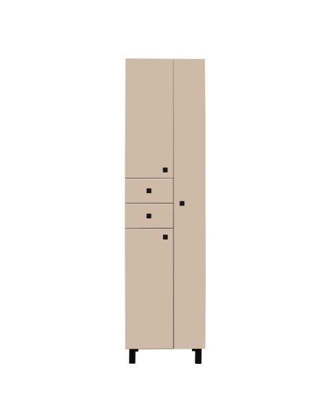 Шкаф-колонна Runo 50 правый какао/бежевый (00-00004888)