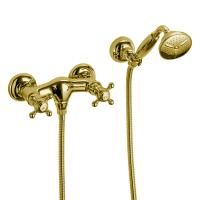 Fima Carlo Frattini Elizabeth Смеситель для душа, настенный, с ручным душем, цвет: золото Fima Carlo Frattini Elizabeth Смеситель для душа, настенный, с ручным душем, цвет: золото