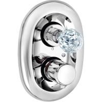 Смеситель для душа Kludi Adlon 5172005G5 с термостатом Хром Смеситель для душа Kludi Adlon 5172005G5 с термостатом Хром