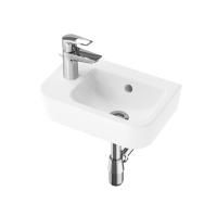 Комплект 3 в 1 Lavinia Boho One 21510475, подвесная фарфоровая раковина 37 см, смеситель, латунный сифон