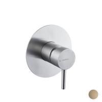 Newform X-STEEL 316 Наружная часть однорычажного смесителя, (для 10841) цвет: PVD Brushed pale gold Newform X-STEEL 316 Наружная часть однорычажного смесителя, (для 10841) цвет: PVD Brushed pale gold