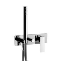 Fantini Mint Смеситель для душа, встраиваемый, на 2 источника, с ручн душем, (наружняя часть), цвет: хром