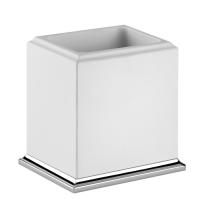 Gessi Eleganza Стакан настольный, цвет: хром/белый