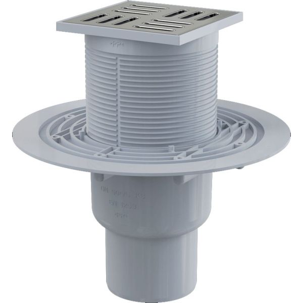 Трап для душа Alcaplast APV201 с решеткой Хром