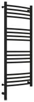 Полотенцесушитель, Сунержа, Богема 3.0, электрический, ширина, мм-432, глубина, мм-88, высота, мм-1000, подключение-слева, электрокомплект-ТЭН, мощность, Вт-300, материал-нержавеющая сталь, цвет-черный матовый