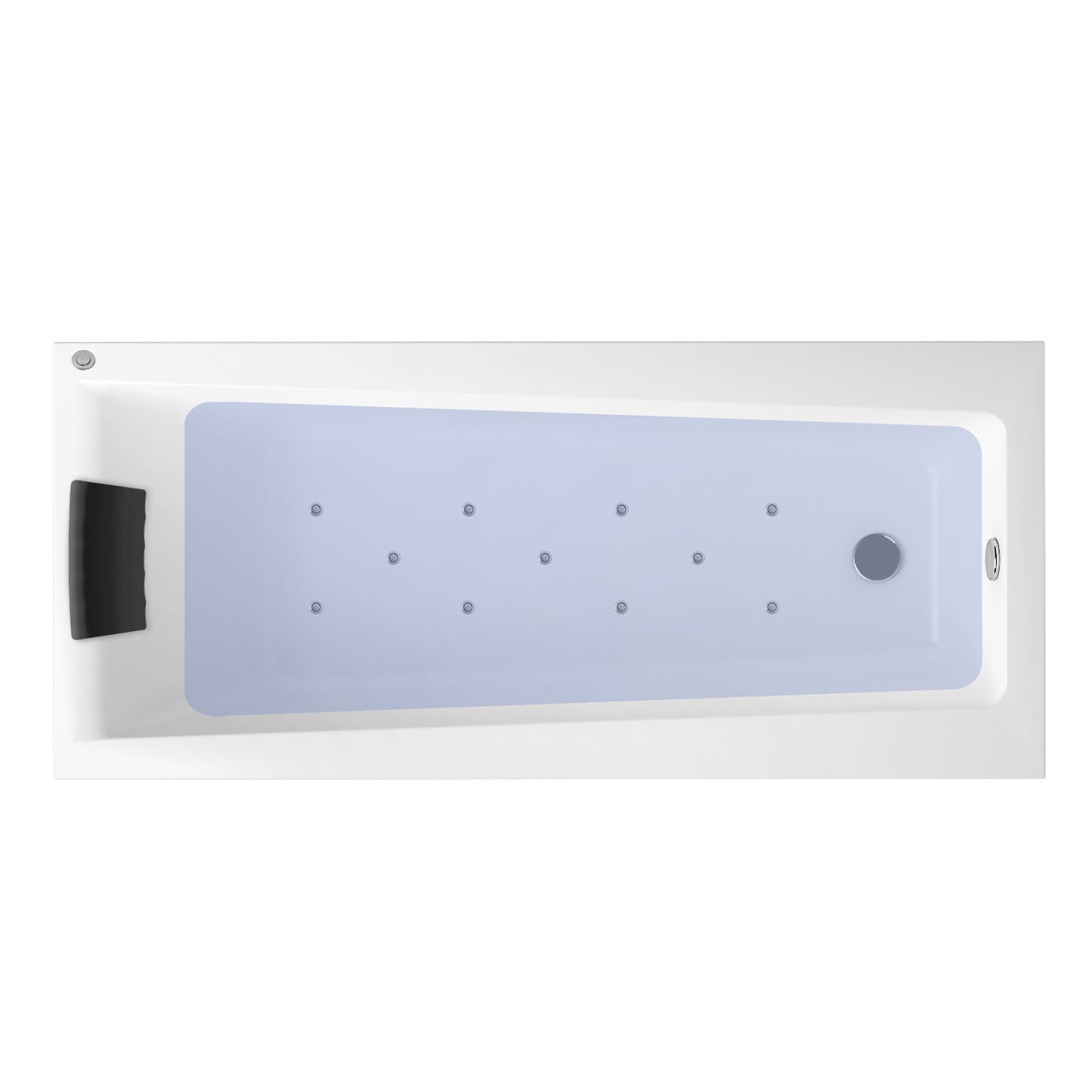 Аэромассажный комплект 4 в 1 Lavinia Boho Rock 362330A0, акриловая ванна 150x75 см, каркас с монтажным набором, подголовник, аэромассаж