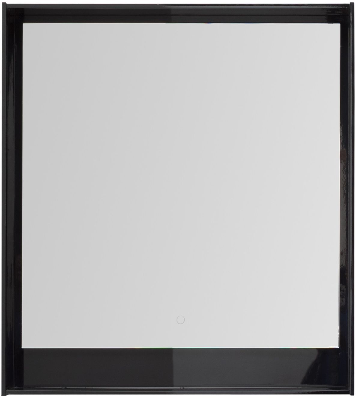 Зеркало Aquanet Милан 80 LED черный глянец Зеркало Aquanet Милан 80 LED черный глянец