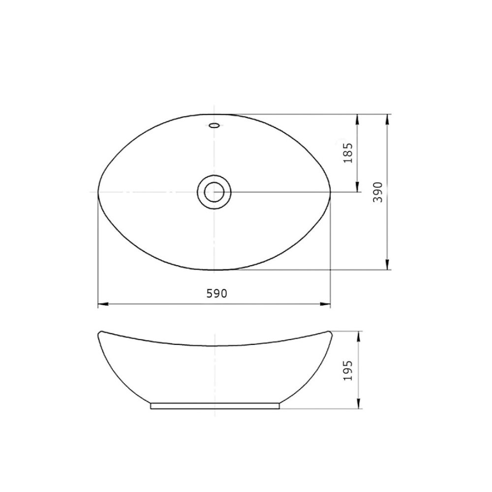Раковина чаша Maretti EN13NS48-844, белая, артикул EN13NS48-844