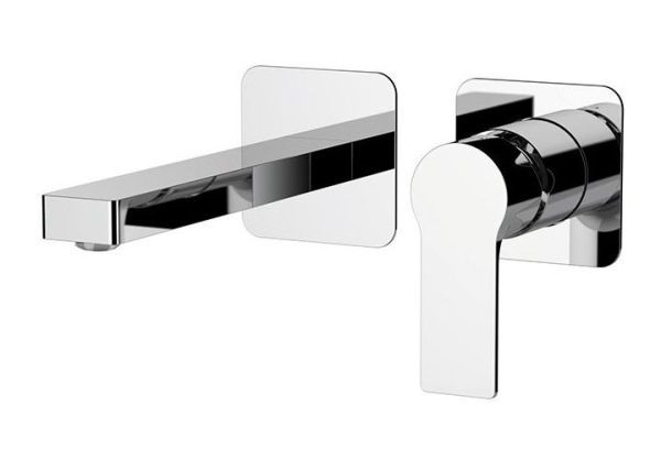 Daniel Reflex, встраиваемый в стену однорычажный смеситель для раковины (излив 18,8 см), цвет хром