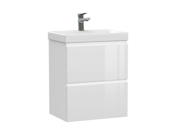 Тумба подвесная Cersanit MODUO 50 узкая белый под раковину S-UM-MOD50SL/1 (MODUO SLIM 50) (64124)