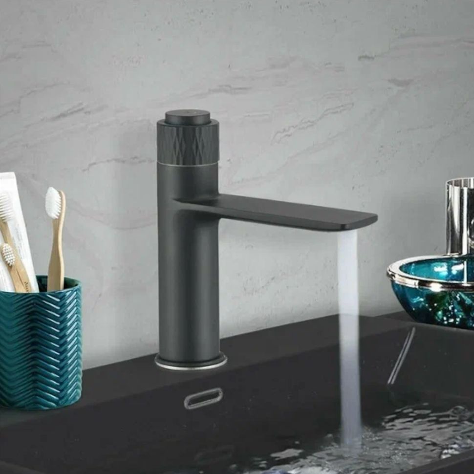 Смеситель для раковины Savol S-601810H, черный, артикул S-601810H