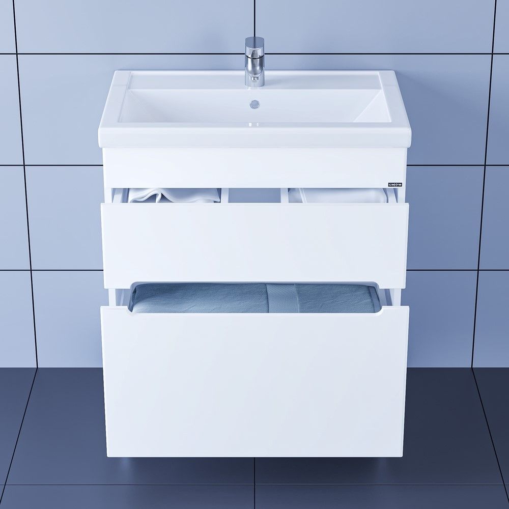 Тумба для умыв. "Лондон-70" 2 ящ, напол. (ум. Фостер 70)