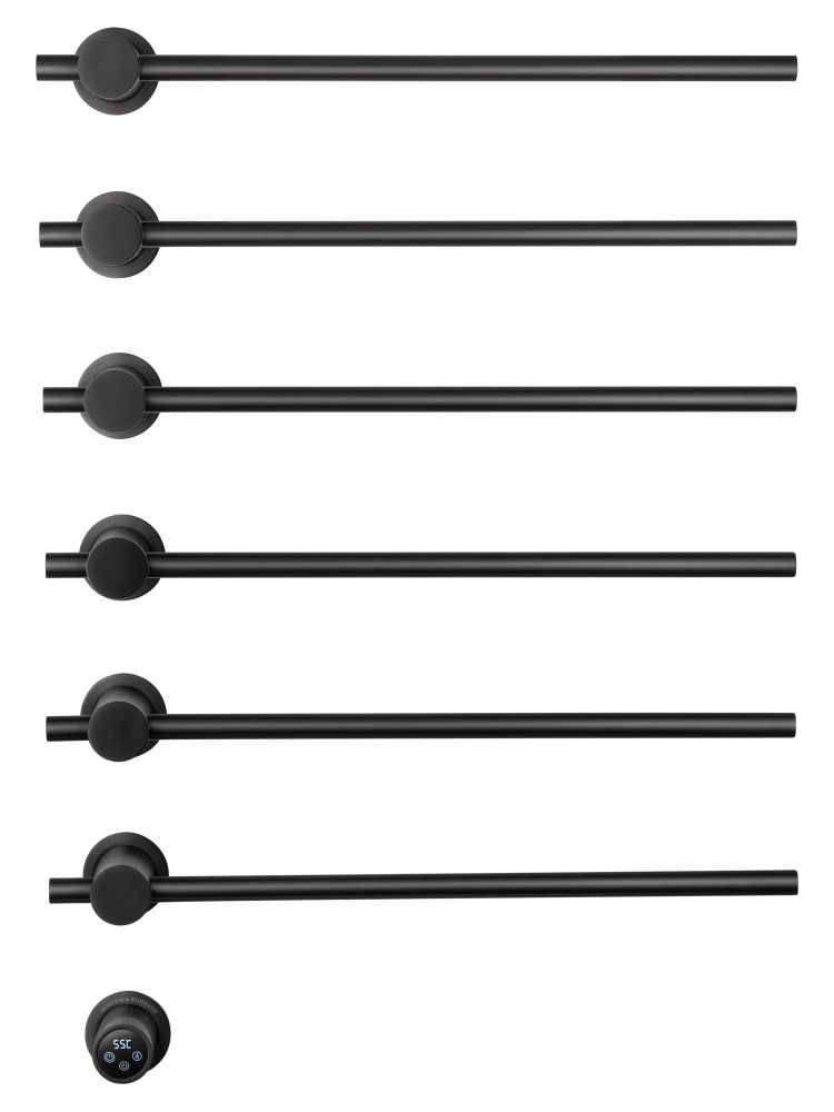 Полотенцесушитель электрический встраиваемый WONZON & WOGHAND BADEN, Темный графит (WW-AL366-GM)