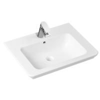 Комплект 2 в 1 Lavinia Boho Bathroom Sink 21510301, врезная фарфоровая раковина 60 см, смеситель