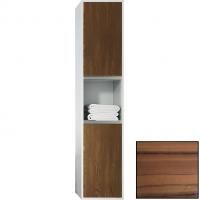 Шкаф пенал SanVit Контур 32 pkontur с фактурой под дерево горизонтальные ручки подвесной Зебрано