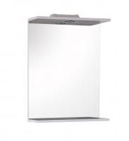 Зеркало Onika Омега 52 белое, с подсветкой