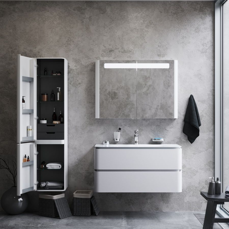 M30CHL0406WG Sensation, Шкаф-колонна, подвесной, левый, 40 см, двери, белый, глянцевая, шт M30CHL0406WG Sensation, Шкаф-колонна, подвесной, левый, 40 см, двери, белый, глянцевая, шт