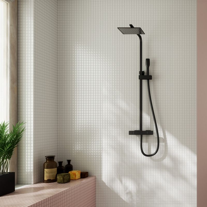 Душевая система Clever Nine Xtreme 60791 Черная матовая