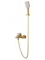 Смеситель для ванны с душем WONZON & WOGHAND EDGE, Брашированное золото (WW-88639003A-BG)