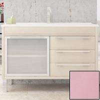 Тумба с раковиной SanVit Новелла Lux 120 knoveln120 в цвете Ral Розовый глянец