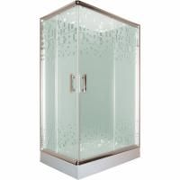 Душевой уголок Parly ZQ121 R 120х195 профиль Полированный алюминиевый стекло матовое