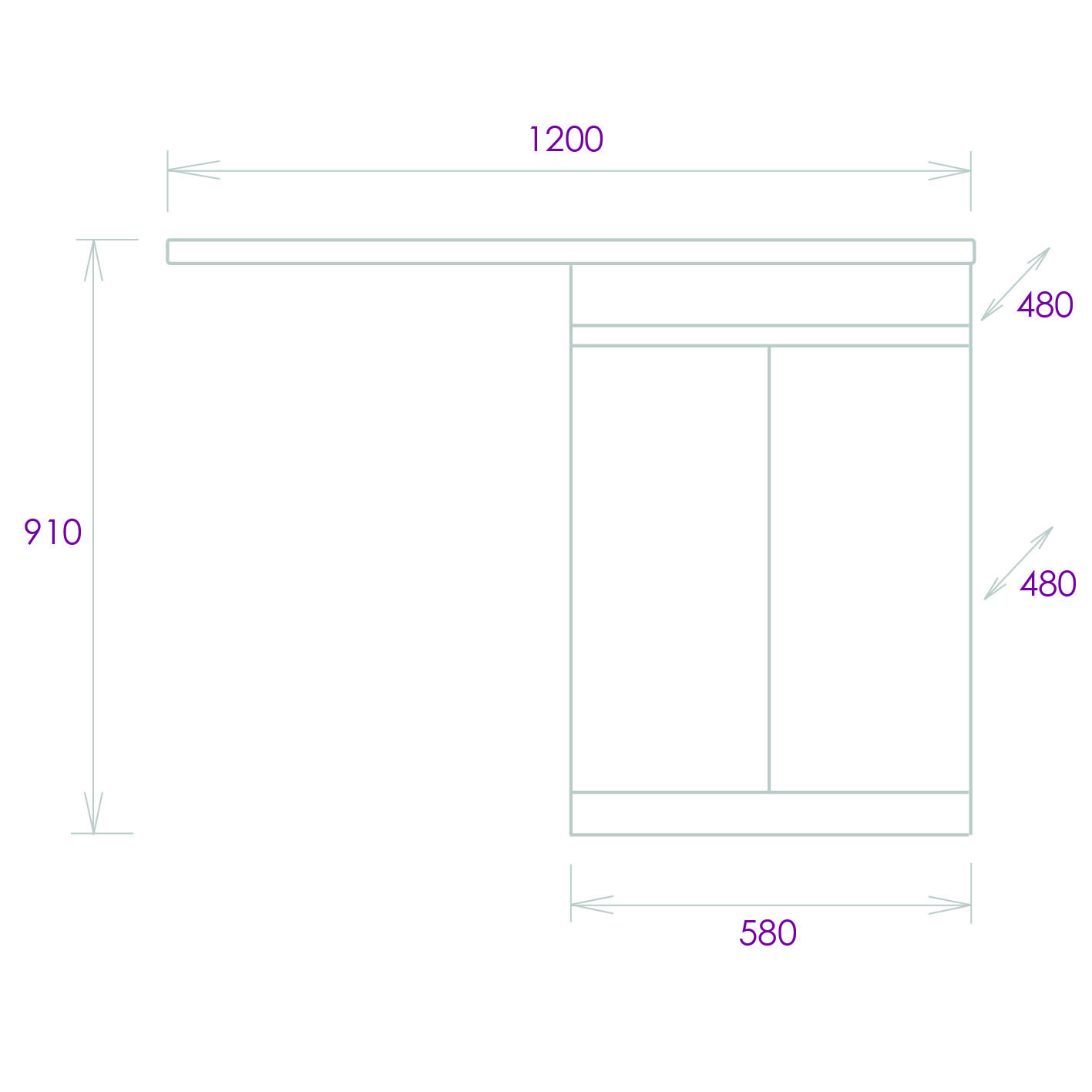 Тумба Onika Милтон Нова 58 напольная под стиральную машину, белая (ум. Kamilla 120/Марсал 120)