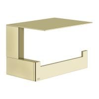 GESSI  INVERSO ACCESSORIES Настенный держатель для туалетной бумаги с крышкой, цвет: Brass Brushed PVD