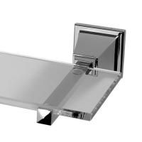 Devon Time Полочка стеклянная, хром