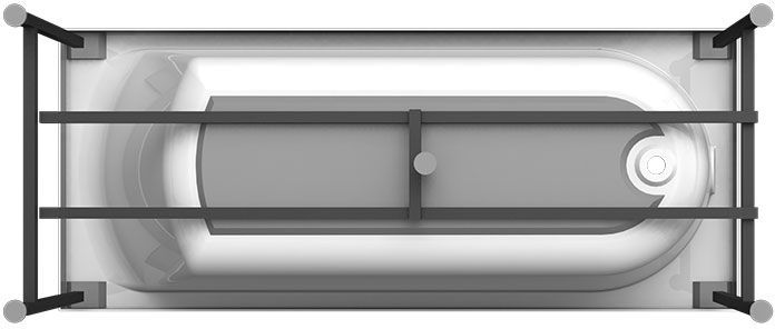 Акриловая ванна Radomir Vannesa Николь 168х70 2-01-0-0-1-206 Белая без гидромассажа