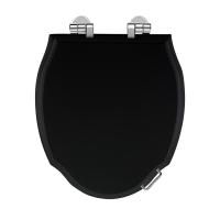 Devon Westminster Сиденье для унитаза из мдф, цвет: черный полу глянцевый/петли хром (микролифт) цвет:deep black