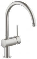 Смеситель для кухни GROHE Minta с C-изливом, суперсталь (32917DC0) Смеситель для кухни GROHE Minta с C-изливом, суперсталь (32917DC0)