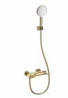 Смеситель для душа с встроенным изливом WONZON & WOGHAND MUSE Corno, Брашированное золото (WW-A30902-BG) Смеситель для душа с встроенным изливом WONZON & WOGHAND MUSE Corno, Брашированное золото (WW-A30902-BG)