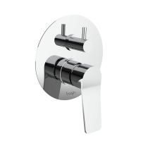 Bongio GIO2 Смеситель встроенный для душа с переключателем, 2 выхода, механический, цвет: хром (без встраиваемой части 9763)