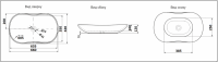 Умывальник CeramaLux D1334H466 Умывальник CeramaLux D1334H466
