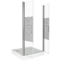 Душевая дверь в нишу Good Door Fantasy SD-100-F-CH 100 профиль Хром стекло прозрачное с рисунком Душевая дверь в нишу Good Door Fantasy SD-100-F-CH 100 профиль Хром стекло прозрачное с рисунком