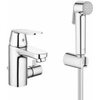 Смеситель для раковины GROHE Eurosmart Cosmopolitan с цепочкой и гигиеническим душем, хром (23433000) Смеситель для раковины GROHE Eurosmart Cosmopolitan с цепочкой и гигиеническим душем, хром (23433000)