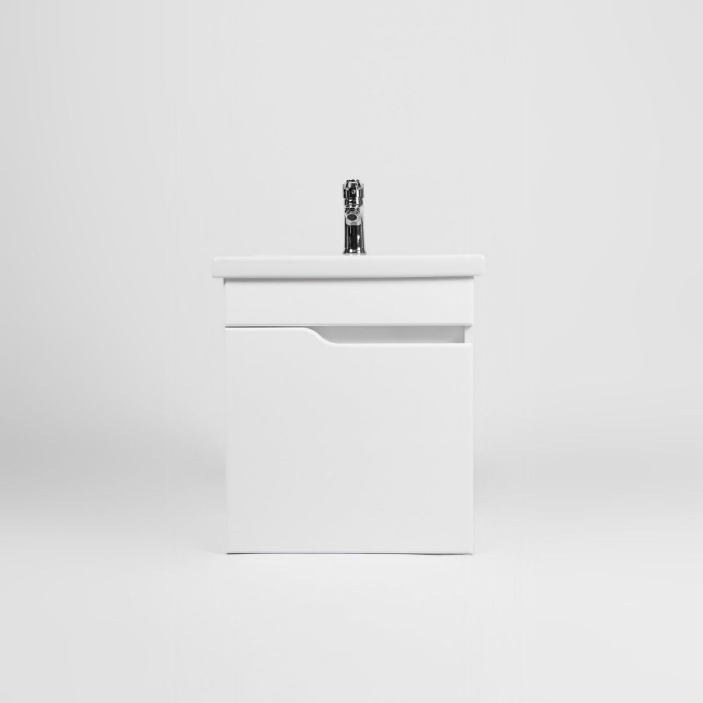 Тумба VIANT "Куба" 1 ств подвесная 380x460x560 под раковину .S-UM-COM50/1-w (COMO 50) (VKUB50CO-T1STP), артикул VKUB50CO-T1STP