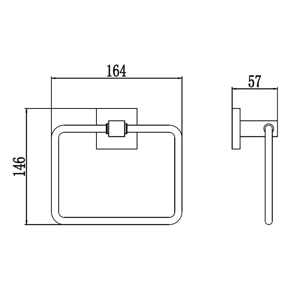 Полотенцедержатель Savol S-06560A, хром