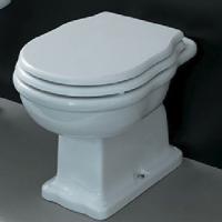 Унитаз, Artceram, Hermitage, тип установки-напольный, ширина, мм-360, глубина, мм-530, высота, мм-385, форма чаши-овальная, выпуск-горизонтальный, без декора, материал-санфаянс, сиденье-необходимо заказать, крепления в комплекте, цвет-Glossy White