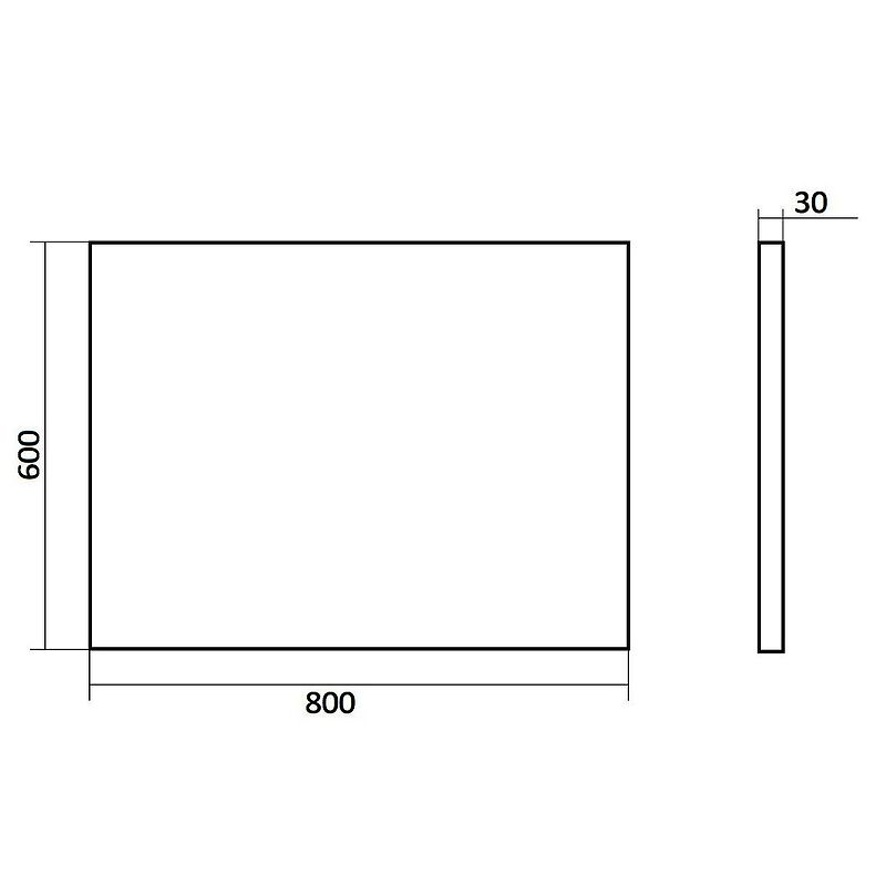 Зеркало Orange Line 80 Li-80ZE с подсветкой с сенсорным выключателем